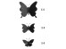 Black Butterflies 3D πολυπροπυλενίου (24002)