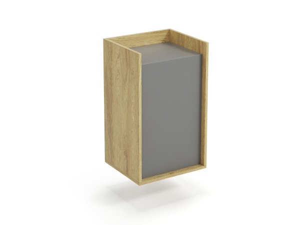 MOBIUS cabinet 1D color: hikora oak/grey DIOMMI V-PL-MOBIUS-SZAFKA_1D-SZARY