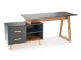 SERGIO XL, desk, anthracite matt - wotan oak