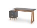 SERGIO, desk, anthracite matt - wotan oak