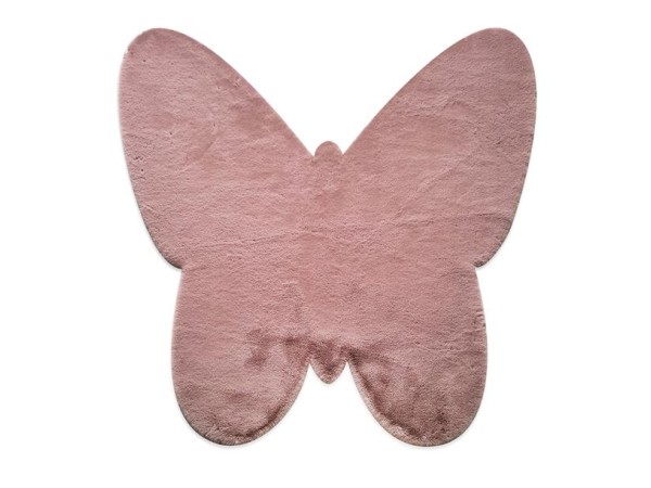 ΧΑΛΙ PUFFY JM7 DARK PINK BUTTERFLY ANTISLIP - 160X160Β  NewPlan